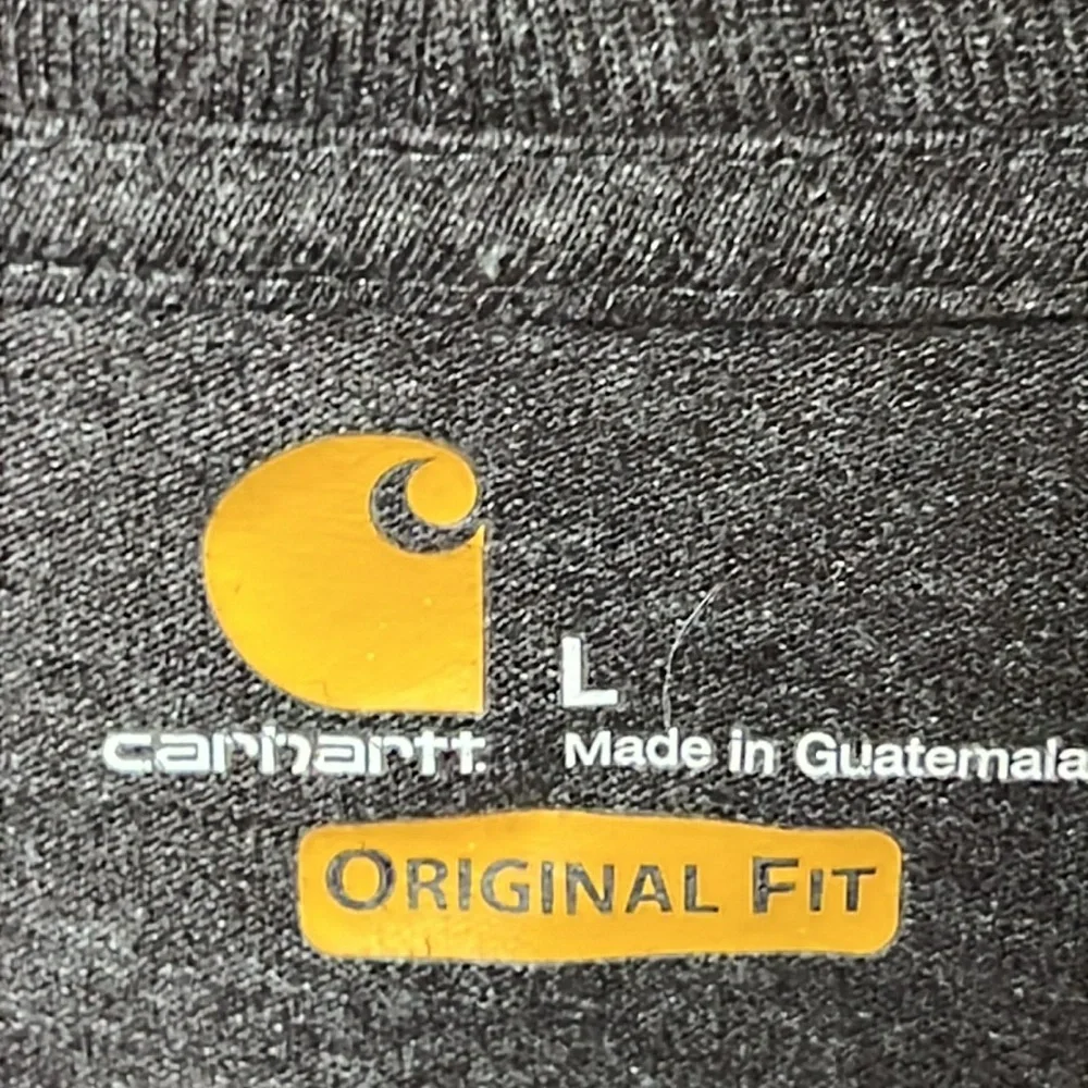 Carhartt Men’s Long Sleeve Working Men's T-Shirt Lg- Dark‎ Grey regular fit work